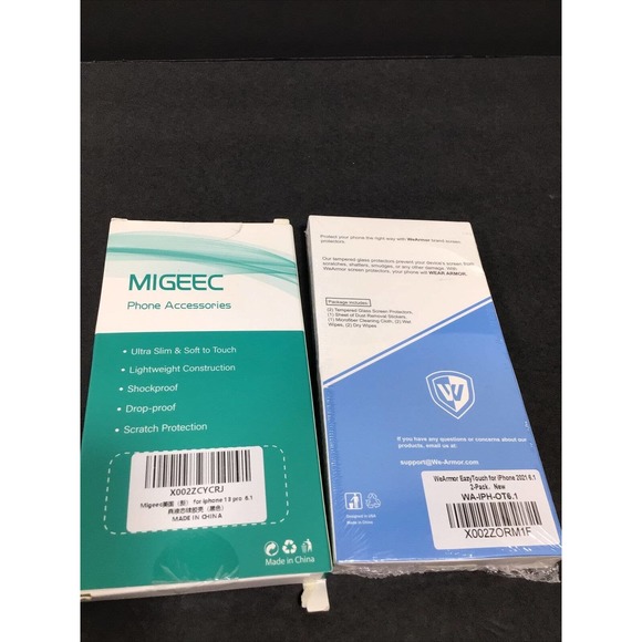 iphone 13 pro 6.1 and Glass screen protector 2pack 6.1 - Picture 5 of 12